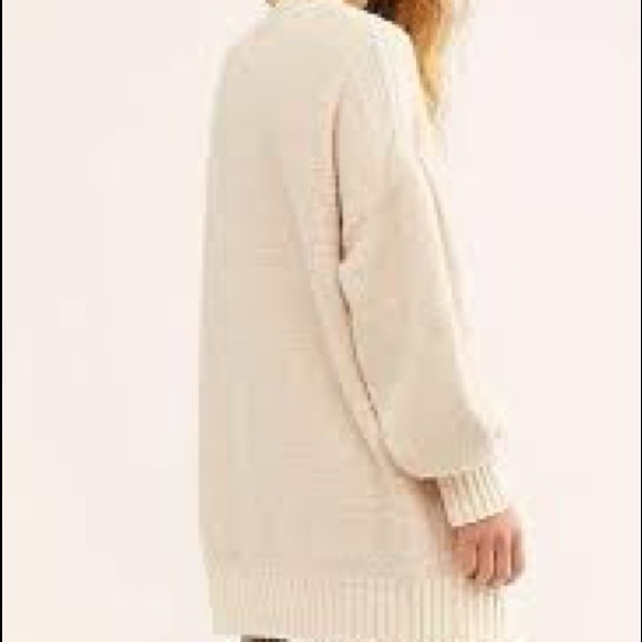 Free people oversized cardigan cream oversized - Picture 8 of 11
